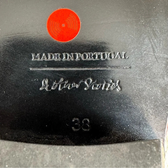 & other stories Brown Snake Skin Leather Pointed Toe Western Ankle Boots Size 7 - Picture 15 of 15